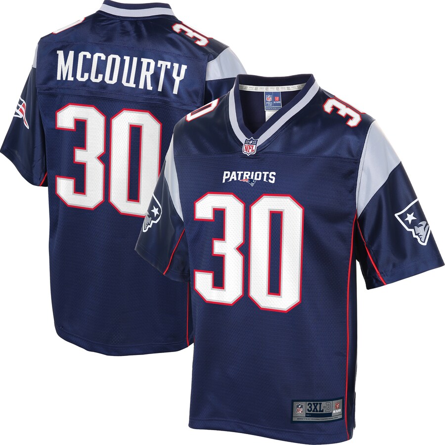 New England Patriots Jason Mccourty Pro Line Big & Tall Navy Football Jersey product image