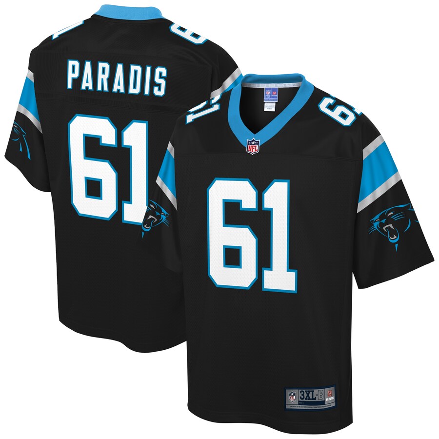 Carolina Panthers Matt Paradis Pro Line Big & Tall Black Football Jersey product image