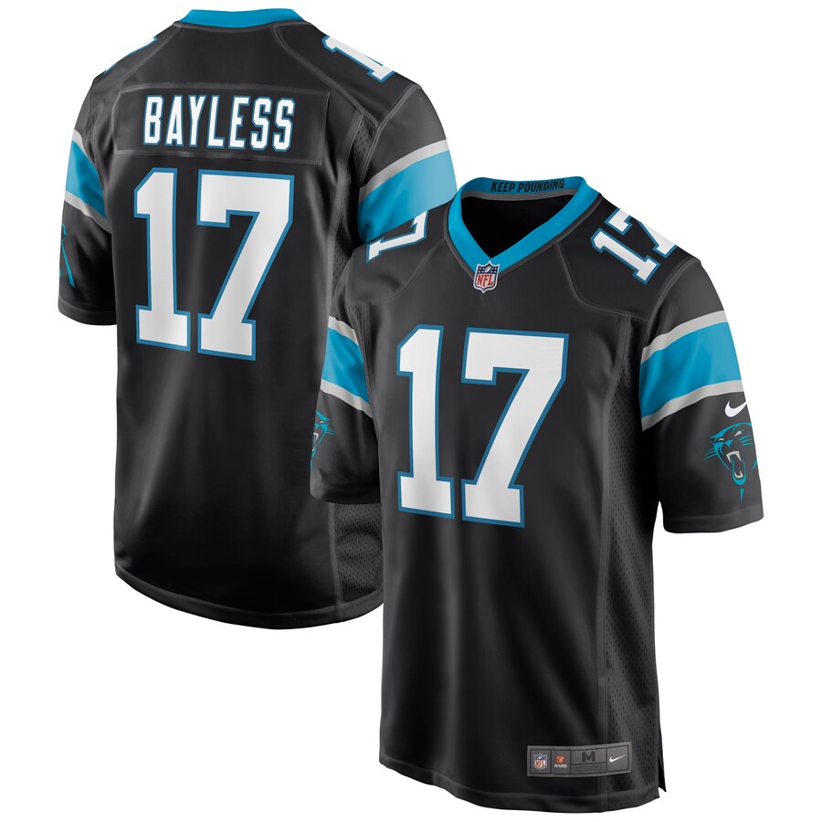 Carolina Panthers Omar Bayless Game Black Football Jersey product image