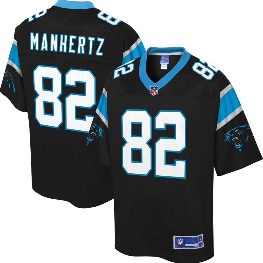 Carolina Panthers Chris Manhertz Pro Line Big & Tall Black Football Jersey product image