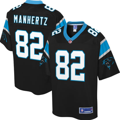 Carolina Panthers Chris Manhertz Pro Line Big & Tall Black Football Jersey product image