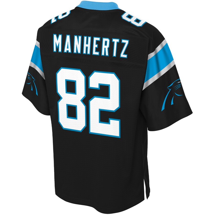 Carolina Panthers Chris Manhertz Pro Line Big & Tall Black Football Jersey product image