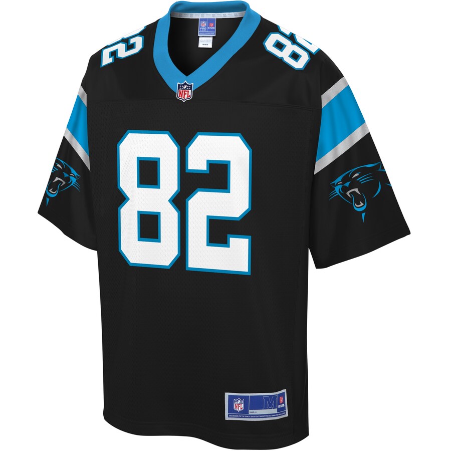 Carolina Panthers Chris Manhertz Pro Line Big & Tall Black Football Jersey product image
