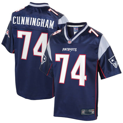 New England Patriots Korey Cunningham Pro Line Big & Tall Navy Football Jersey product image