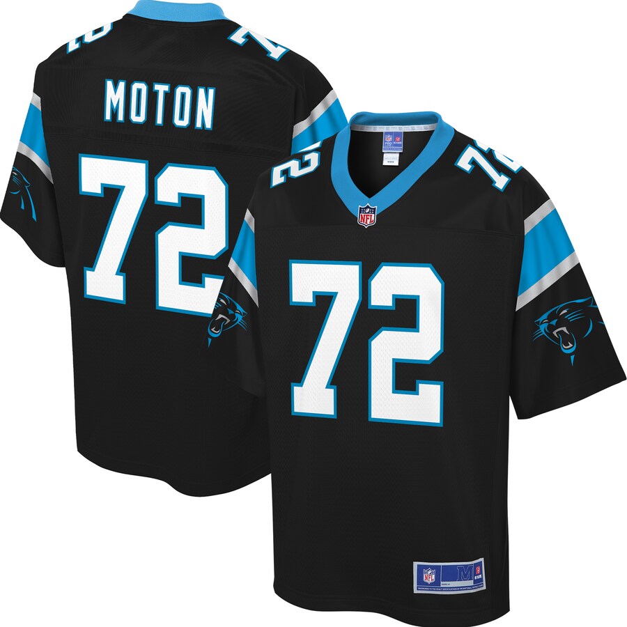 Carolina Panthers Taylor Moton Pro Line Big & Tall Black Football Jersey product image