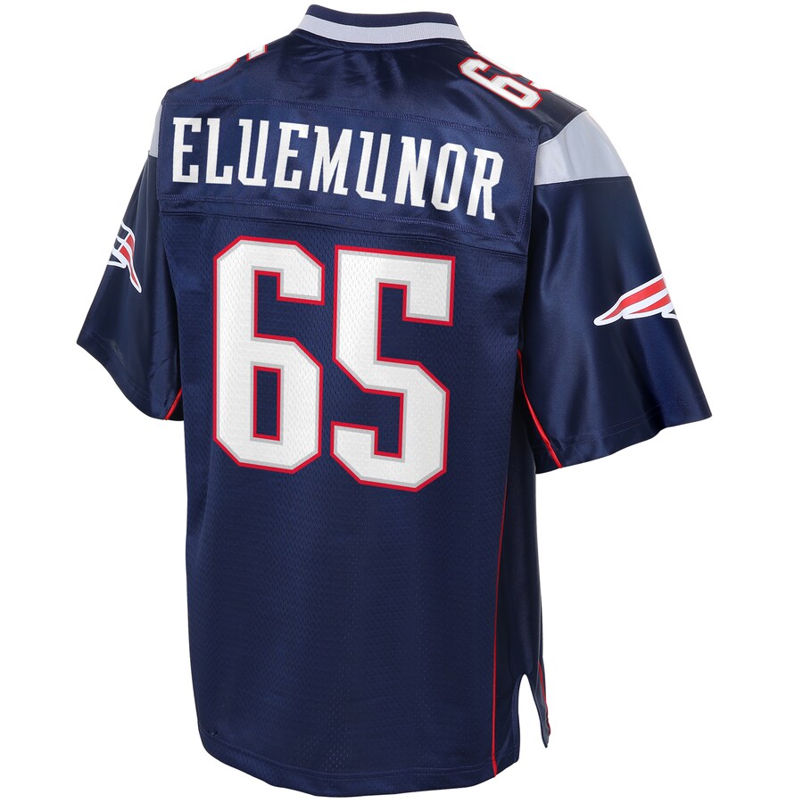 New England Patriots Jermaine Eluemunor Pro Line Big & Tall Navy Football Jersey product image