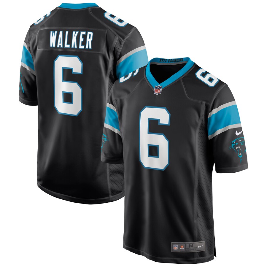 Carolina Panthers P.j. Walker Game Black Football Jersey product image