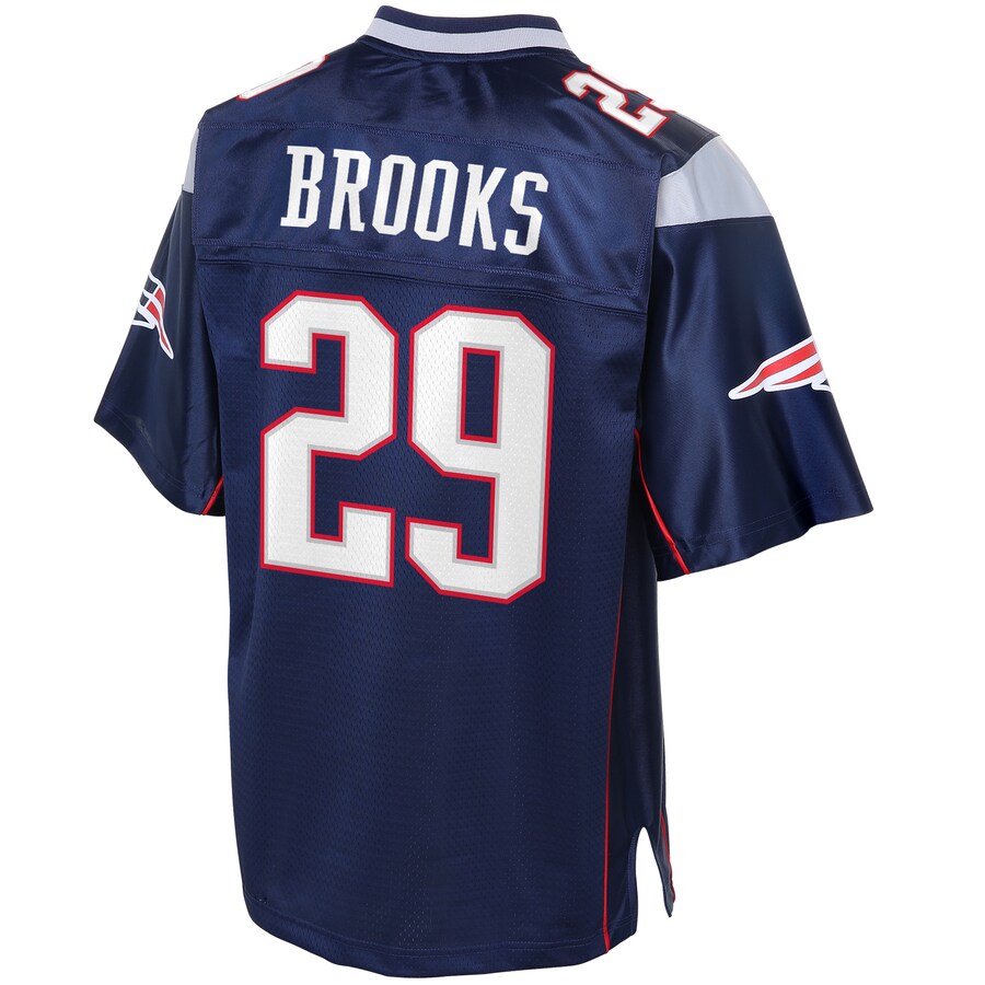 New England Patriots Nate Brooks Pro Line Big & Tall Navy Football Jersey product image