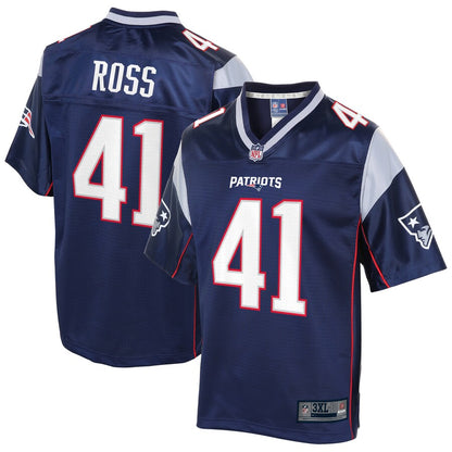 New England Patriots D'angelo Ross Pro Line Big & Tall Navy Football Jersey product image