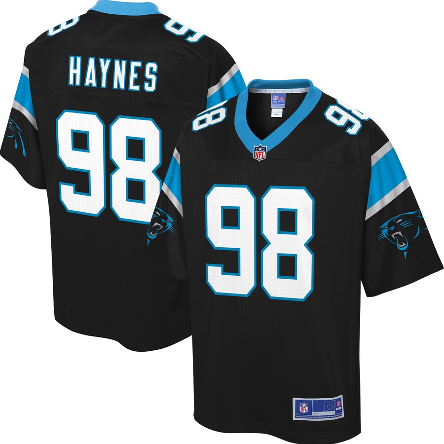 Carolina Panthers Marquis Haynes Pro Line Big & Tall Black Football Jersey product image