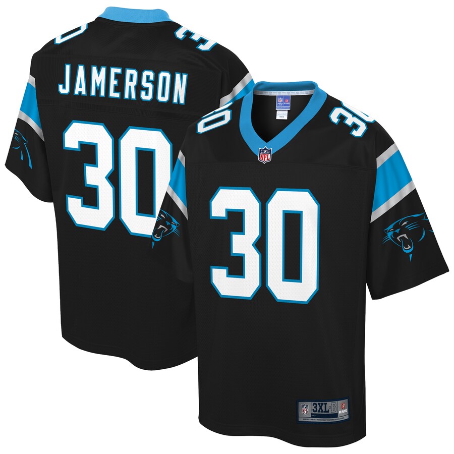 Carolina Panthers Natrell Jamerson Pro Line Big & Tall Black Football Jersey product image