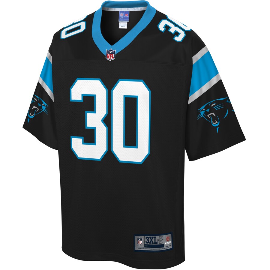 Carolina Panthers Natrell Jamerson Pro Line Big & Tall Black Football Jersey product image