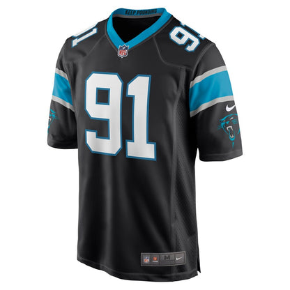 Carolina Panthers Stephen Weatherly Game Black Football Jersey product image