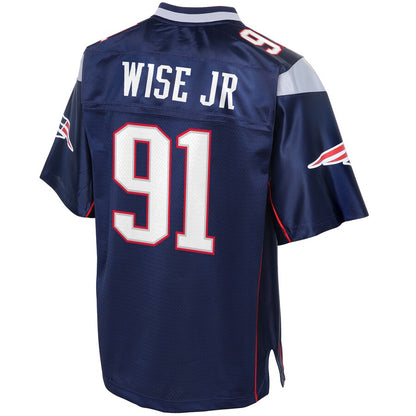 New England Patriots Deatrich Wise Pro Line Big & Tall Navy Football Jersey product image