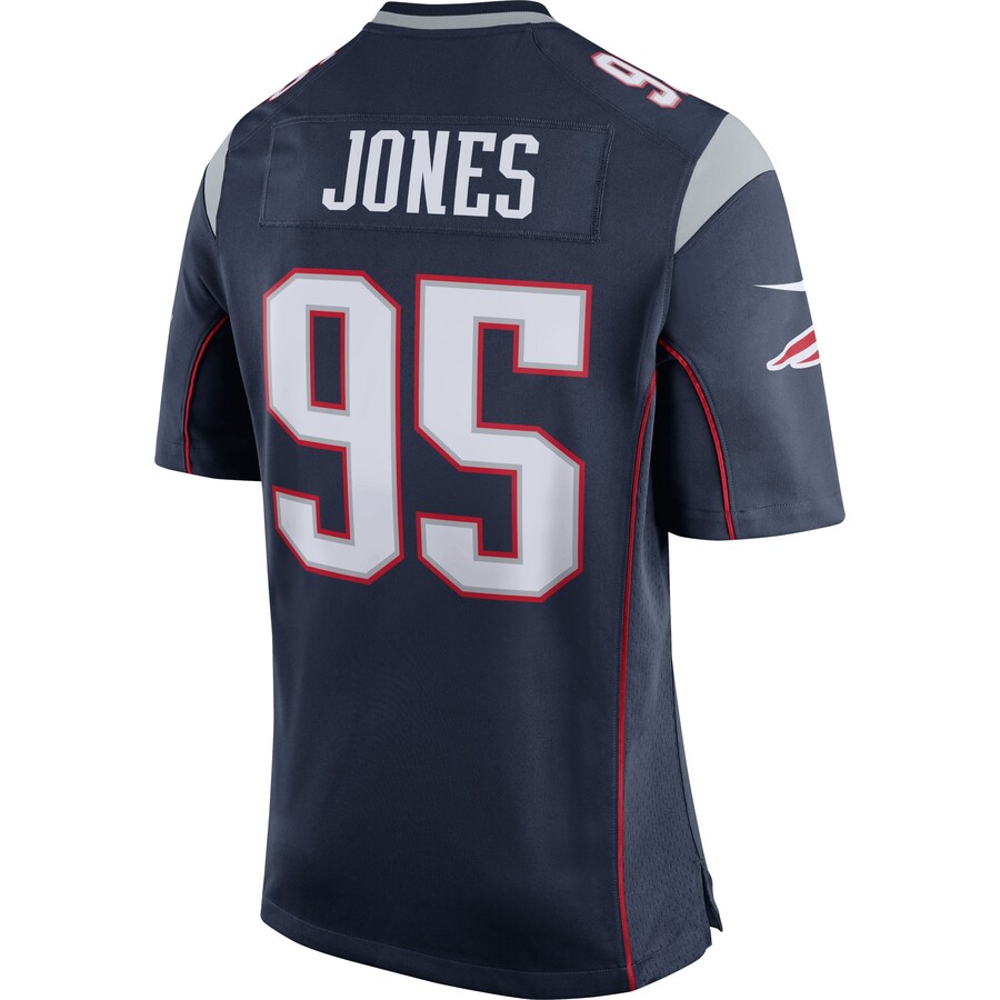New England Patriots Chandler Jones/silver Game Navy Football Jersey product image