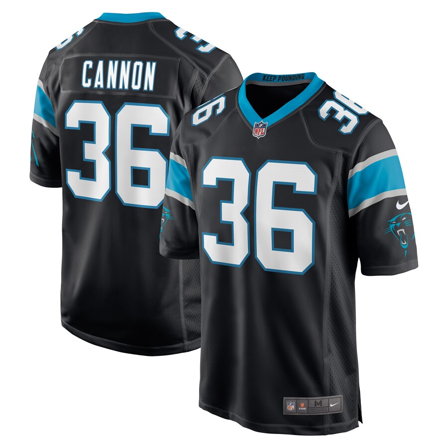 Carolina Panthers Trenton Cannon Game Black Football Jersey product image