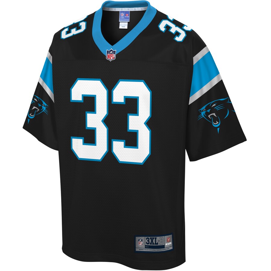 Carolina Panthers Tre Boston Pro Line Big & Tall Black Football Jersey product image