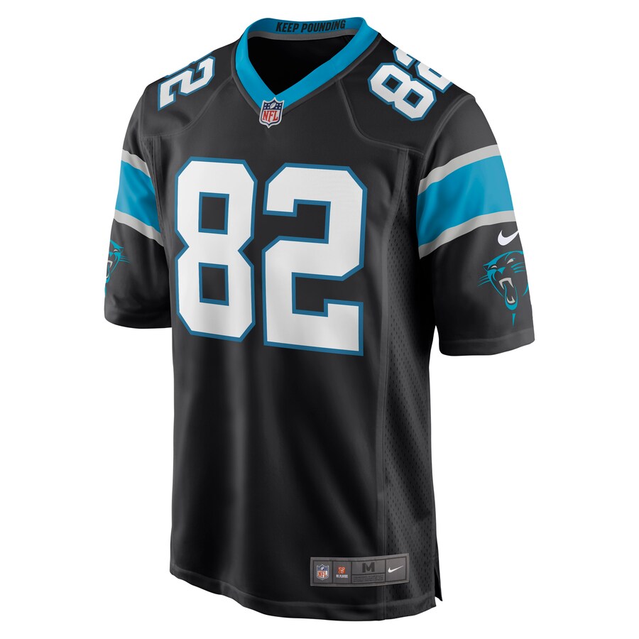 Carolina Panthers Chris Manhertz Game Black Football Jersey product image