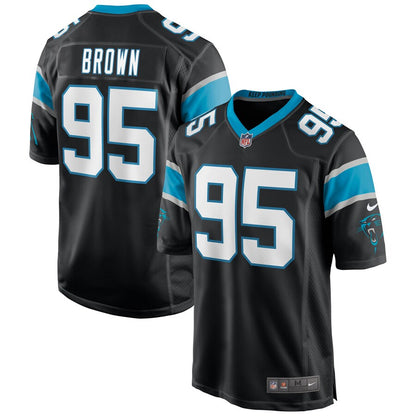 Carolina Panthers Derrick Brown Game Black Football Jersey product image
