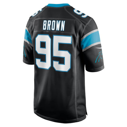 Carolina Panthers Derrick Brown Game Black Football Jersey product image