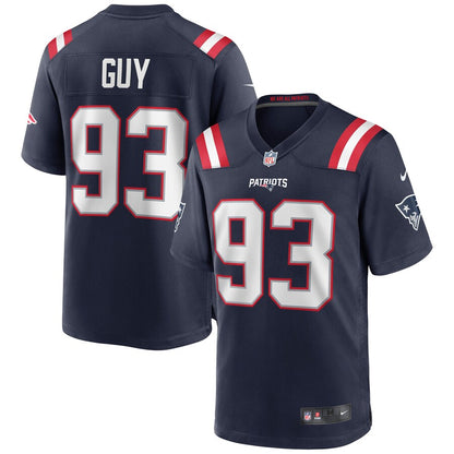 New England Patriots Lawrence Guy Game Navy Football Jersey product image