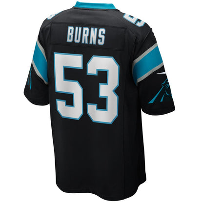 Carolina Panthers Brian Burns Game Black Football Jersey product image