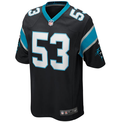Carolina Panthers Brian Burns Game Black Football Jersey product image