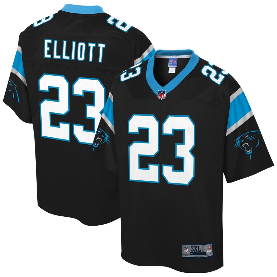 Carolina Panthers Javien Elliott Pro Line Big & Tall Team Color Black Football Jersey product image