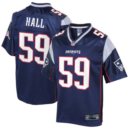 New England Patriots Terez Hall Pro Line Big & Tall Navy Football Jersey product image