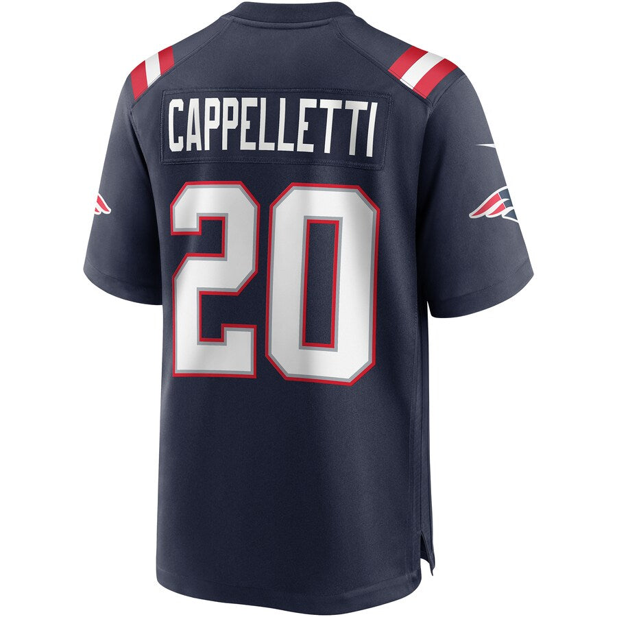 New England Patriots Gino Cappelletti Game Navy Football Jersey product image