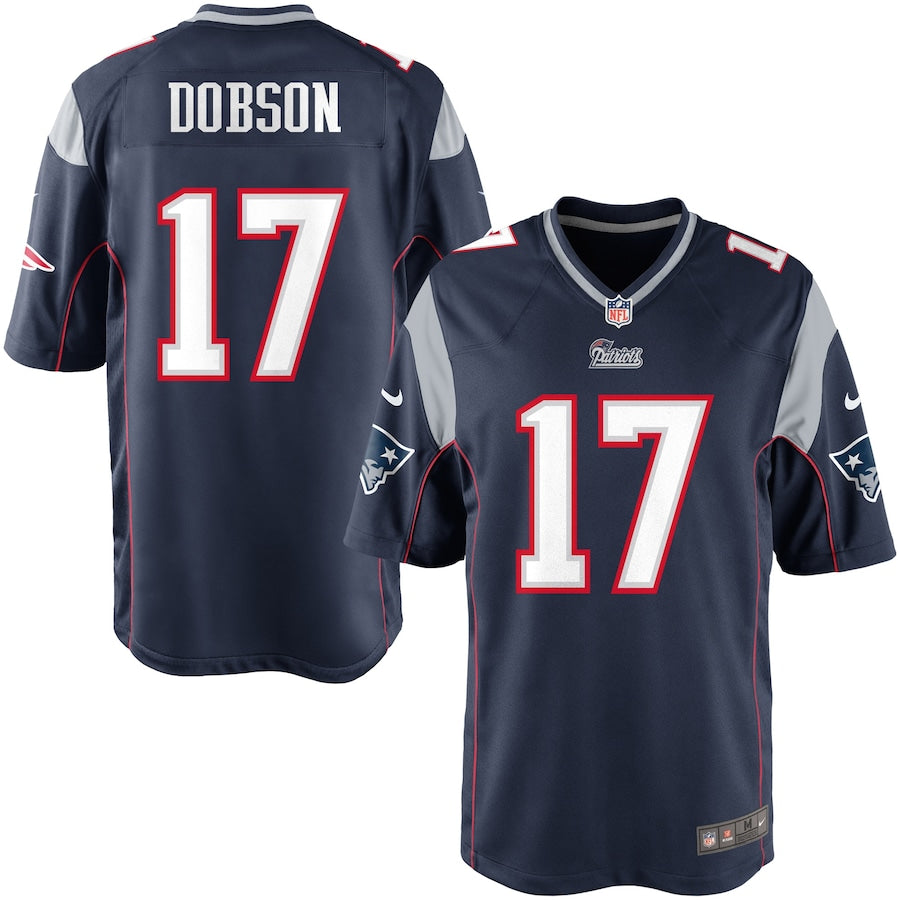 New England Patriots Aaron Dobson Game Navy Football Jersey product image