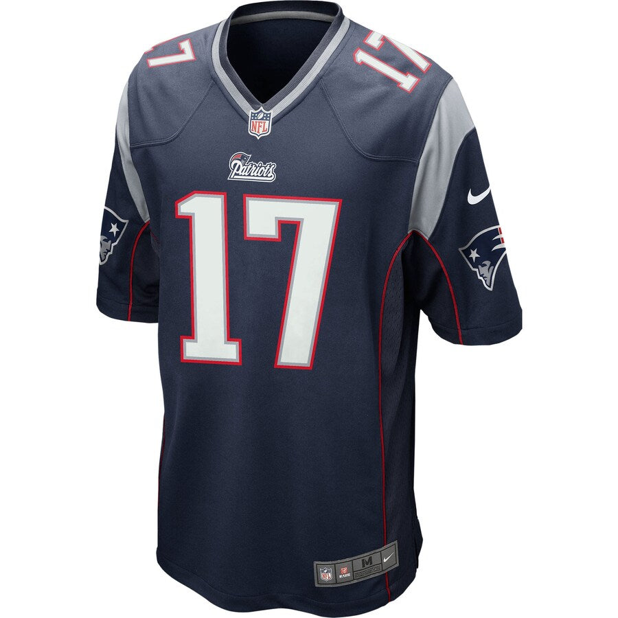 New England Patriots Aaron Dobson Game Navy Football Jersey product image