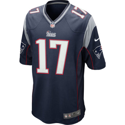 New England Patriots Aaron Dobson Game Navy Football Jersey product image