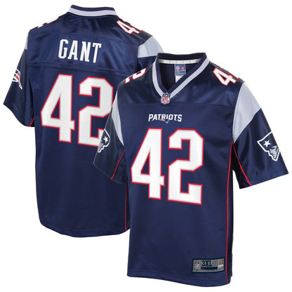 New England Patriots Malik Gant Pro Line Big & Tall Navy Football Jersey product image
