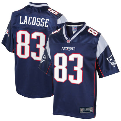 New England Patriots Matt Lacosse Pro Line Big & Tall Navy Football Jersey product image