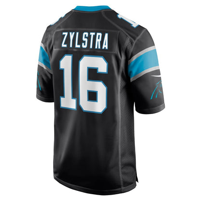 Carolina Panthers Brandon Zylstra Game Black Football Jersey product image
