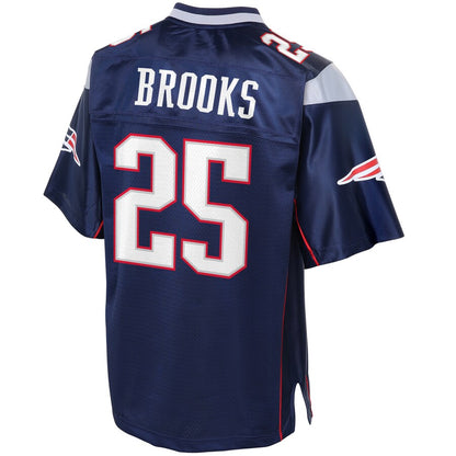 New England Patriots Terrence Brooks Pro Line Big & Tall Navy Football Jersey product image
