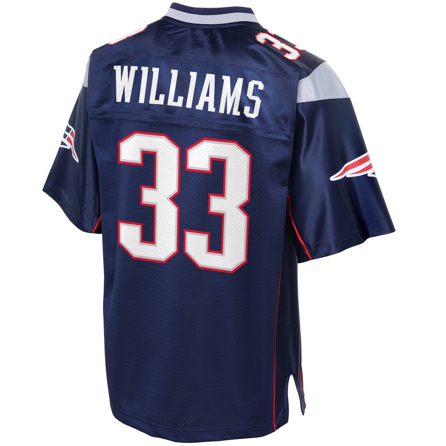 New England Patriots Joejuan Williams Pro Line Big & Tall Navy Football Jersey product image