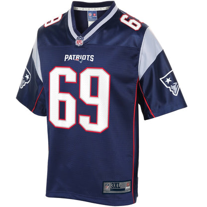 New England Patriots Shaq Mason Pro Line Big & Tall Navy Football Jersey product image