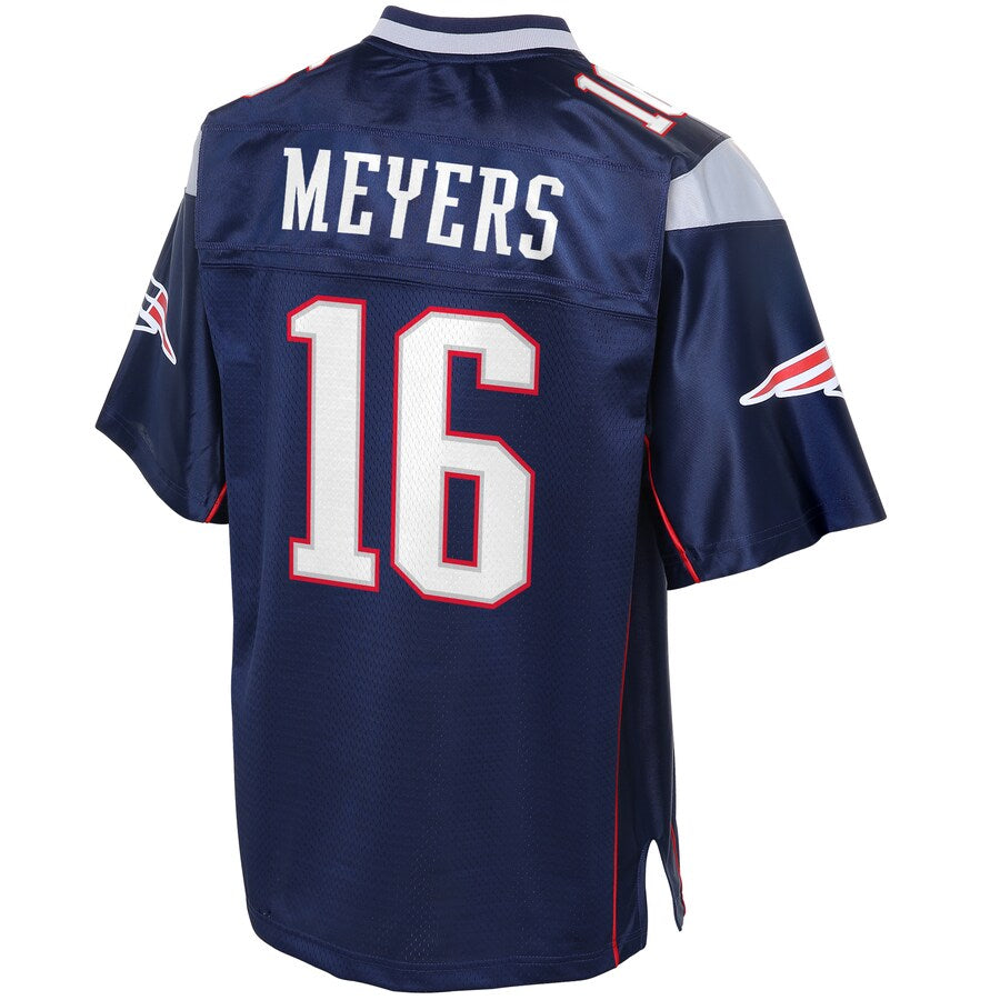 New England Patriots Jakobi Meyers Pro Line Big & Tall Navy Football Jersey product image