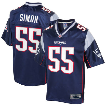 New England Patriots John Simon Pro Line Big & Tall Navy Football Jersey product image