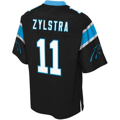 Carolina Panthers Brandon Zylstra Pro Line Big & Tall Black Football Jersey product image
