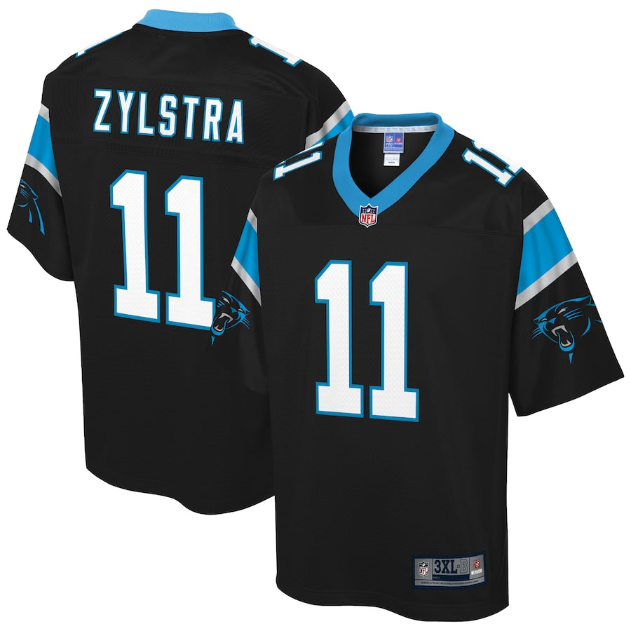 Carolina Panthers Brandon Zylstra Pro Line Big & Tall Black Football Jersey product image