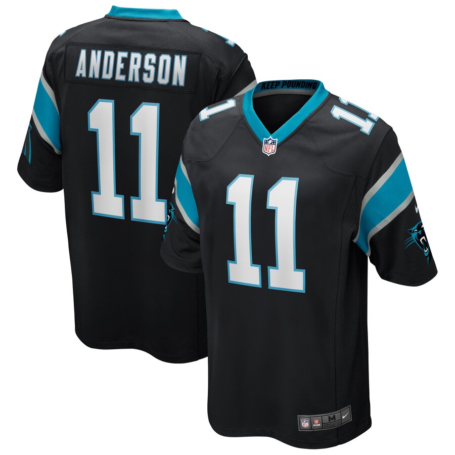 Carolina Panthers Robby Anderson Game Black Football Jersey product image