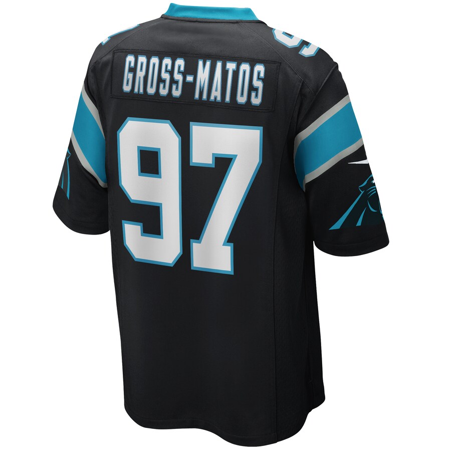 Carolina Panthers Yetur Gross-Matos Game Black Football Jersey product image