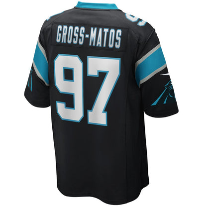 Carolina Panthers Yetur Gross-Matos Game Black Football Jersey product image