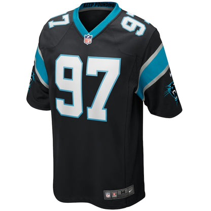 Carolina Panthers Yetur Gross-Matos Game Black Football Jersey product image