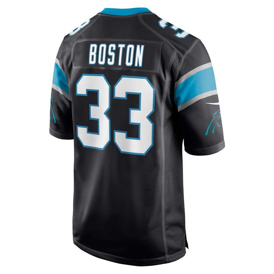 Carolina Panthers Tre Boston Game Black Football Jersey product image