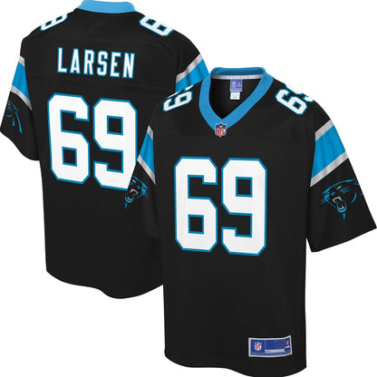 Carolina Panthers Tyler Larsen Pro Line Big & Tall Black Football Jersey product image