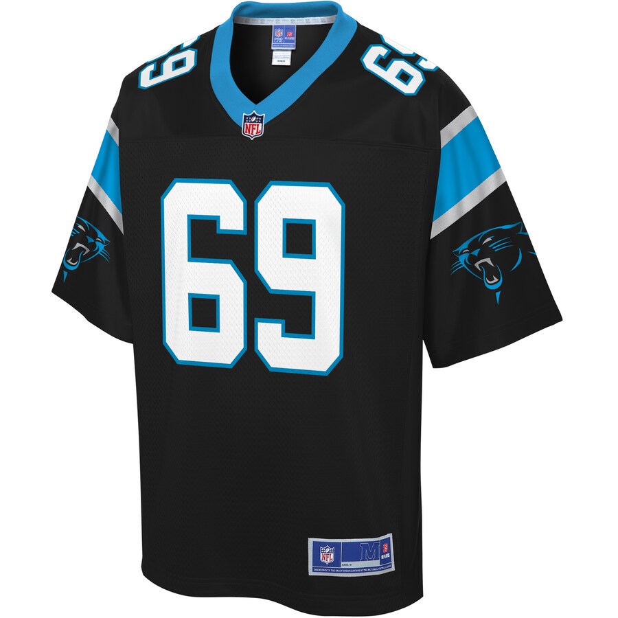 Carolina Panthers Tyler Larsen Pro Line Big & Tall Black Football Jersey product image